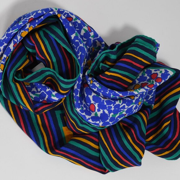 Givenchy Silk Scarf with Abstract Dot Pattern - Picture 6 of 9